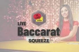 Baccarat Squeeze casino game by Evolution – featured logo at Nine Casino