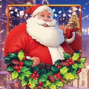 Christmas Wheel logo by KA Gaming at Nine Casino